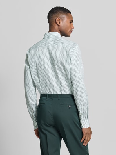 OLYMP Level 5 Slim Fit Business-Hemd aus Baumwolle mit Kentkragen Gruen 5