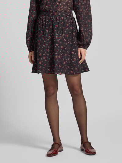 MSCH Copenhagen Minirok van viscosemix, model 'Nancy' Zwart - 4