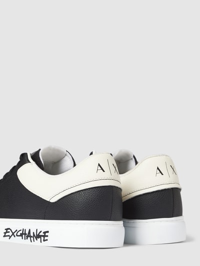 ARMANI EXCHANGE Sneakersy z napisem z logo Czarny 2