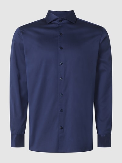 Eterna Regular fit vrijetijdsoverhemd van premium kwaliteit van twill Marineblauw - 2