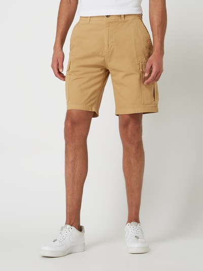 Scotch & Soda Korte regular fit cargobroek met stretch Zand - 4