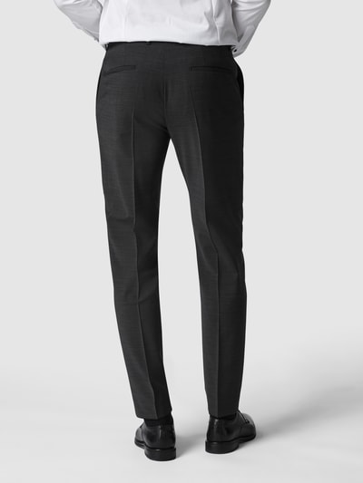 Strellson Slim fit pantalon met persplooien, model 'Flex Cross' Antraciet - 5