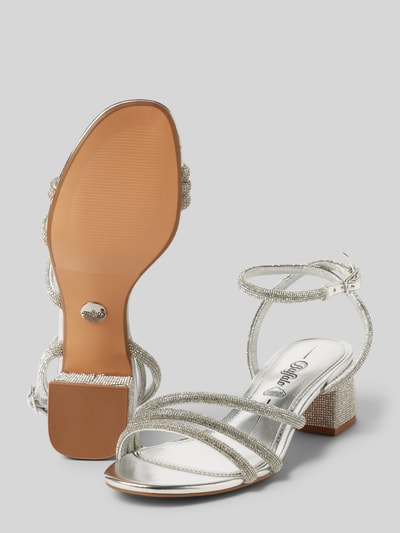 Buffalo Sandalette mit Strasssteinbesatz Modell 'LILLY' Silber 4