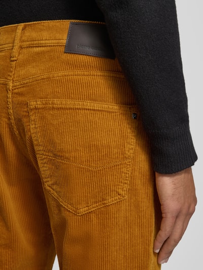 Pierre Cardin Regular Fit Cordhose mit Eingrifftaschen Modell 'Laval' Cognac 3