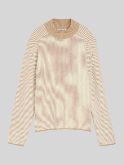 Tom Tailor Pullover mit Mock Neck Kragen Beige 2