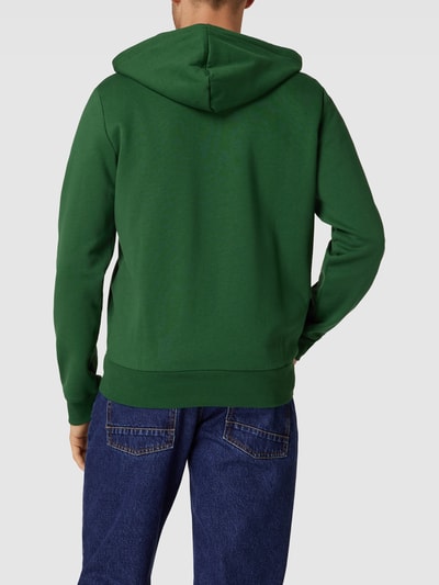 Lacoste Sweatjack met labelpatch Groen - 5