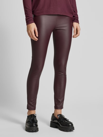 Soyaconcept Leggings mit elastischem Bund Modell 'Pam' Bordeaux 4