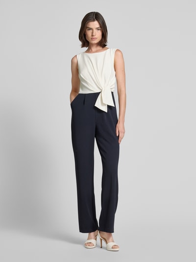 Christian Berg Cocktail Jumpsuit mit Knotendetail Marine Melange 4