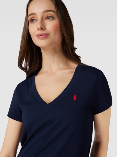 Polo Ralph Lauren T-Shirt mit Label-Stitching Blau 3