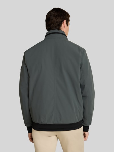 Tom Tailor Regular Fit Blouson aus wasserdichtem Stoff Oliv 5