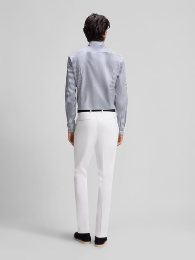 BOSS Slim Fit Businesshemd aus Baumwoll-Mix Modell 'HANK-SP' Marine 5
