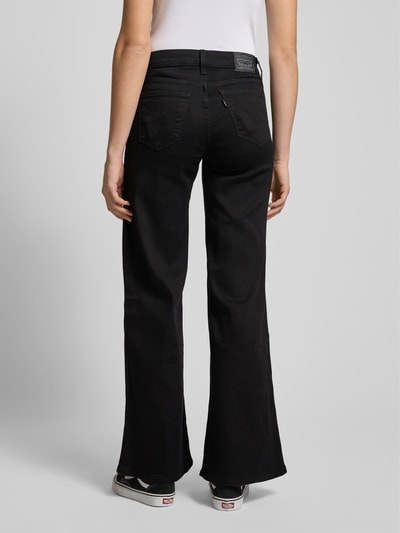 Levi's® 300 Shaping wide leg jeans, model '318' Zwart - 5