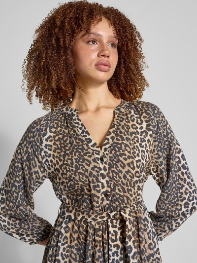 Only Soepele vrijetijdsjurk van pure viscose, model 'NOVA LIFE' Zand - 3