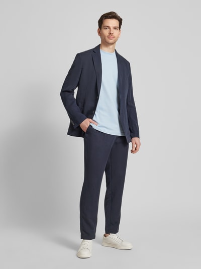 BOSS Regular fit broek met tunnelkoord, model 'Perin' Marineblauw - 1