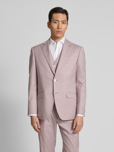 HECHTER PARIS Regular Fit 2-Knopf-Sakko mit Pattentaschen Modell 'X-Tension' Dunkelrot 4