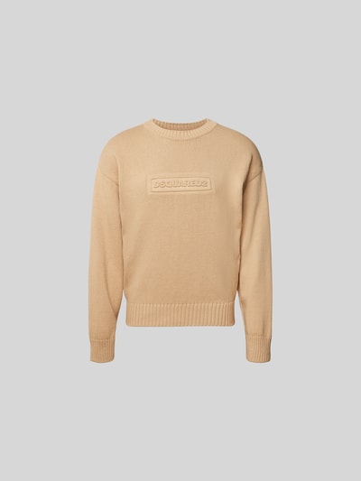 Dsquared2 Pullover mit gerippten Abschlüssen Sand 2