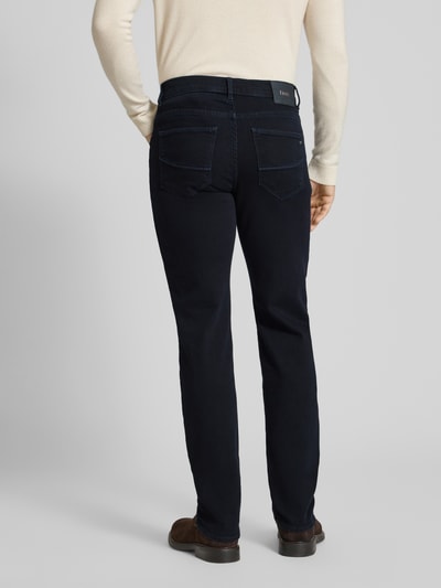 Brax Regular Fit Jeans mit Kaschmir-Anteil Modell 'Cadiz' Dunkelblau Melange 5