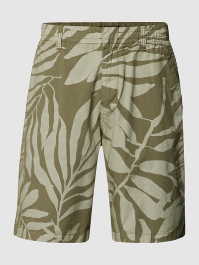 Marc O'Polo Shorts mit Allover-Muster Oliv 2
