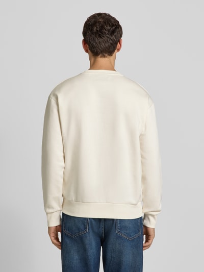 Tom Tailor Denim Regular fit sweatshirt van katoenmix Offwhite - 5