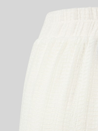 Pieces Loose Fit Strand Hose in semitransparenter Optik Modell 'CAFIE' Weiss 2