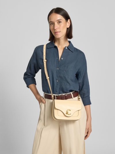 Coccinelle Handtasche mit Label-Detail Hellgelb 1