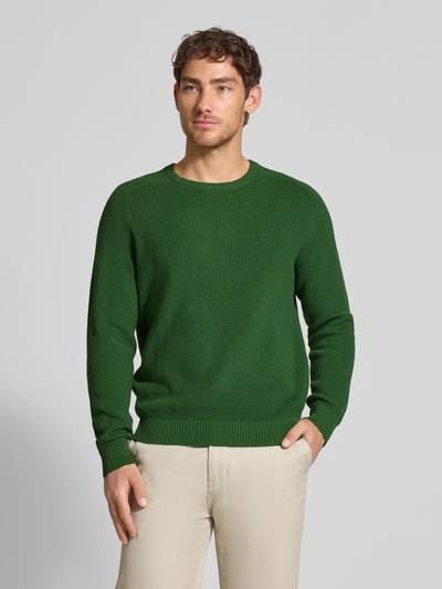 Fynch-Hatton Strickpullover aus reiner Baumwolle Gruen 4