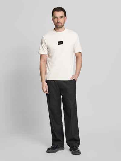 HUGO Regular Fit T-Shirt aus reiner Baumwolle Modell 'DUMEON' Kitt 1
