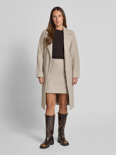 Vero Moda Minirok met steekzakken opzij, model 'FORTUNEALLISON' Beige - 1