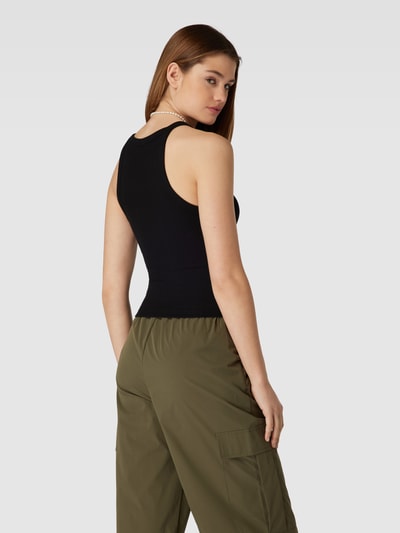 QS Tanktop in fijnriblook Zwart - 5