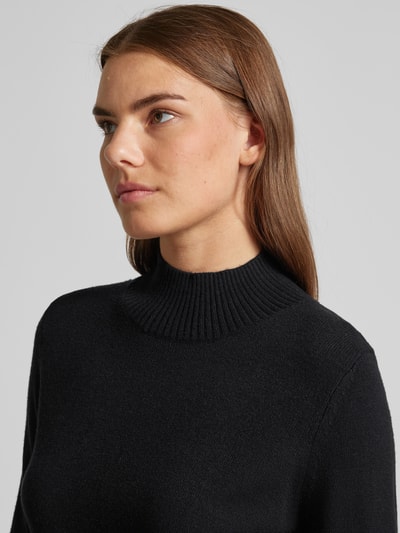 Christian Berg Woman Gebreide pullover met ribboorden, model 'Aliv' Zwart - 3