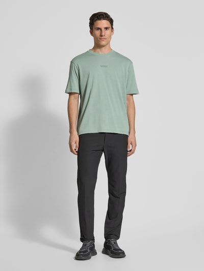 BOSS Green T-Shirt mit Label-Print und Rundhalsausschnitt Mint 1