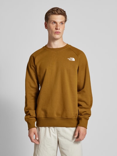 The North Face Sweatshirt met labelstitching, model 'RAGLAN REDBOX CREW' Kaki - 4