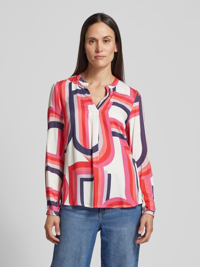 Emily Van den Bergh Blouse met tuniekkraag Felroze - 4