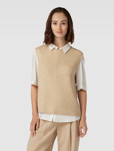 Marc O'Polo Stricktop mit Alpaka-Anteil und Rundhalsausschnitt Sand 4