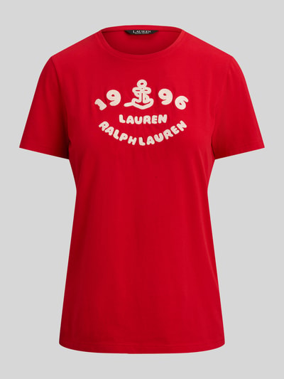 Lauren Ralph Lauren Regular Fit T-Shirt aus reiner Baumwolle Rot 2