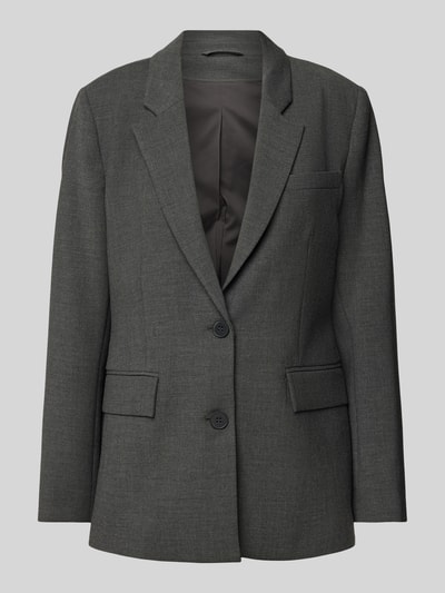 Selected Femme Blazer met reverskraag, model 'RITA' Donkergrijs gemêleerd - 2