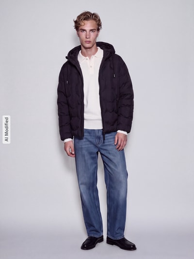 HUGO kurtka pikowana o kroju regular fit z troczkiem w talii model 'Barbo2641' Czarny 1