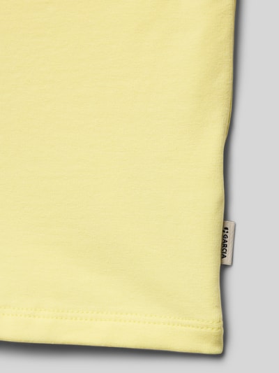 Garcia Top mit Spaghettiträgern und Label-Detail Hellgelb 2