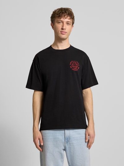 Edwin T-Shirt aus reiner Baumwolle Modell 'MUSIC CHANNEL' Black 4
