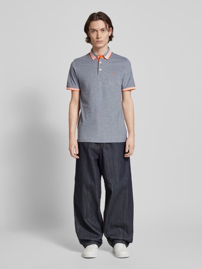 Jack & Jones Koszulka polo o kroju slim fit z wyhaftowanym logo model ‘PAULOS’ Granatowy 1