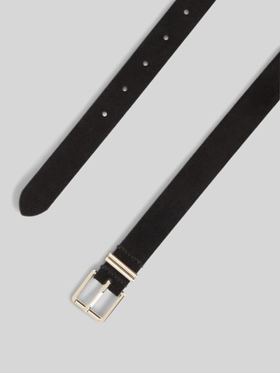 Tommy Hilfiger Riem van echt leer met reliëflogo Zwart - 2