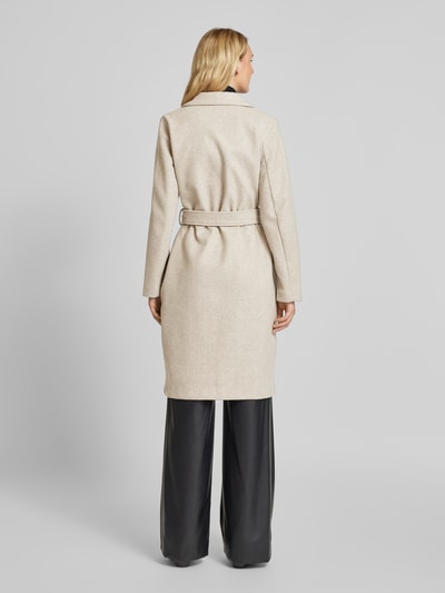 Vero Moda Taillierter Mantel mit Bindegürtel Modell 'FORTUNEAYA' Beige 5