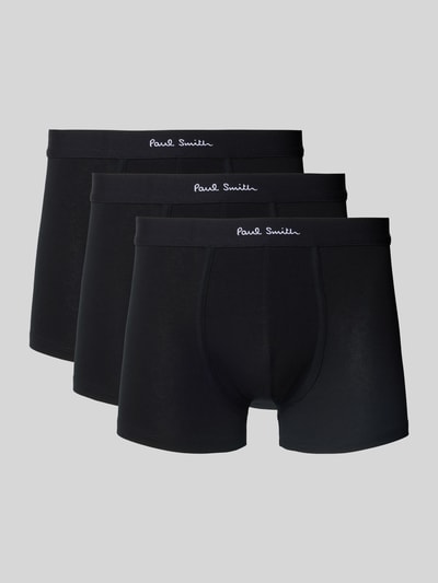 PAUL SMITH Trunks mit elastischem Logo-Bund im 3er-Pack Black 1