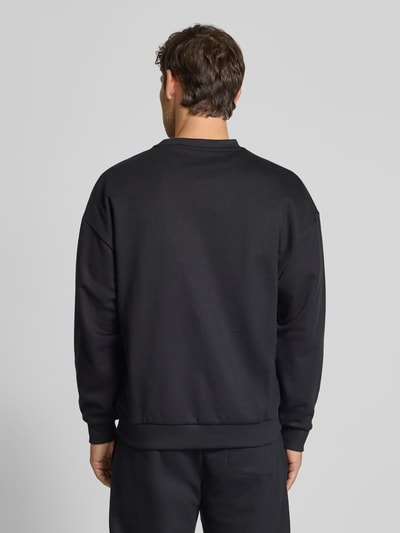 HUGO Comfort fit sweatshirt van puur katoen, model 'DINEX' Zwart - 5