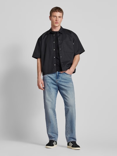 REVIEW Baggy Fit Jeans mit Stretch-Anteil Blau 1