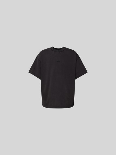 WON HUNDRED T-Shirt mit Label-Stitching Black 2