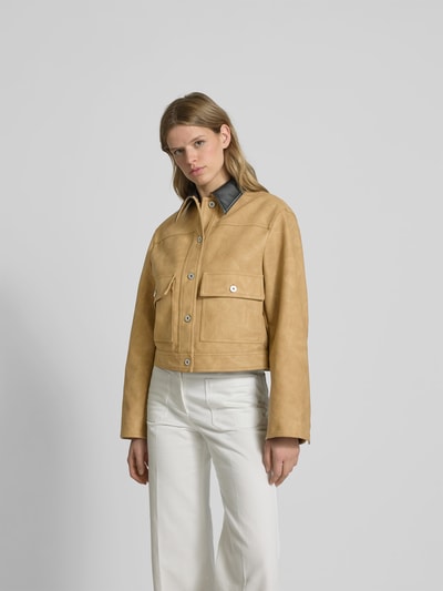Stand Studio Jacke mit Knopfleiste Sand 4