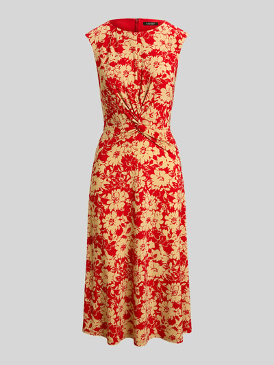 Lauren Ralph Lauren Tailliertes Freizeitkleid mit floral Muster Rostrot Melange 2