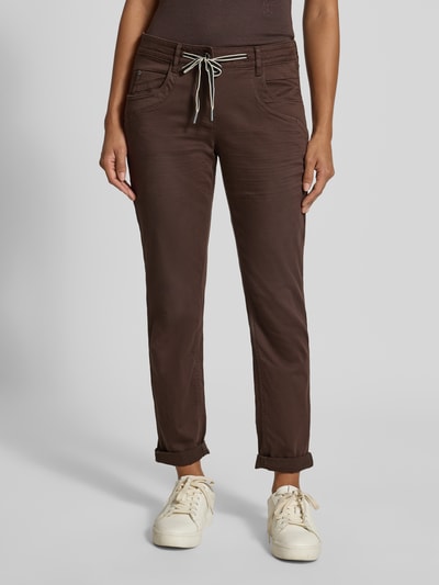 Tom Tailor Relaxed Fit Chino aus Baumwoll-Mix Dunkelbraun 4