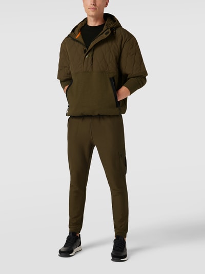 BOSS Orange Parka mit Label-Print Modell 'Zequilt' Olivgrün 1